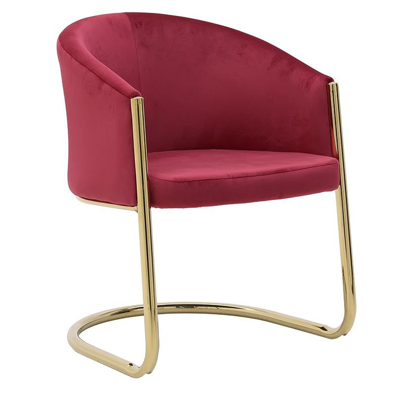 Стул Imelda Chair Crimson Малиновый (Crimson) Глянцевое золото в Нижнем Новгороде | Loft Concept 