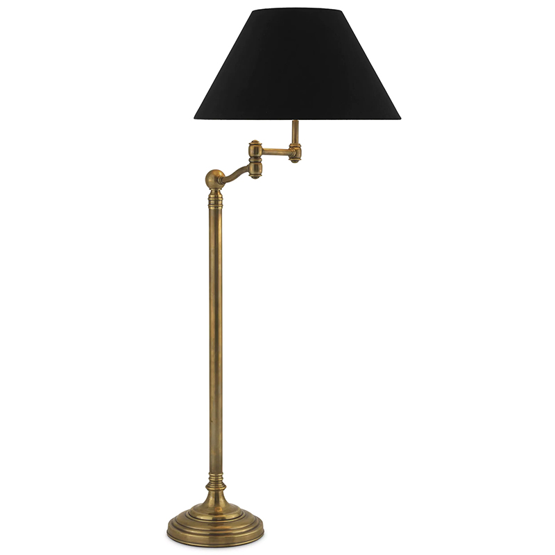 Торшер Eichholtz Floor Lamp Regis Brass Черный Винтажная латунь в Нижнем Новгороде | Loft Concept 