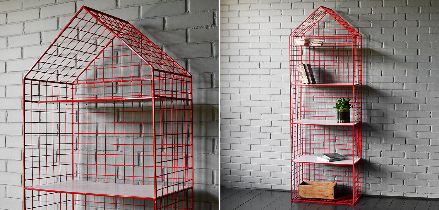 Стеллаж House Industrial Metal Rust Rack - фото