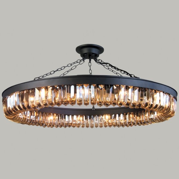 Люстра Retro Frozen Glass Chandelier 15 Черный в Нижнем Новгороде | Loft Concept 