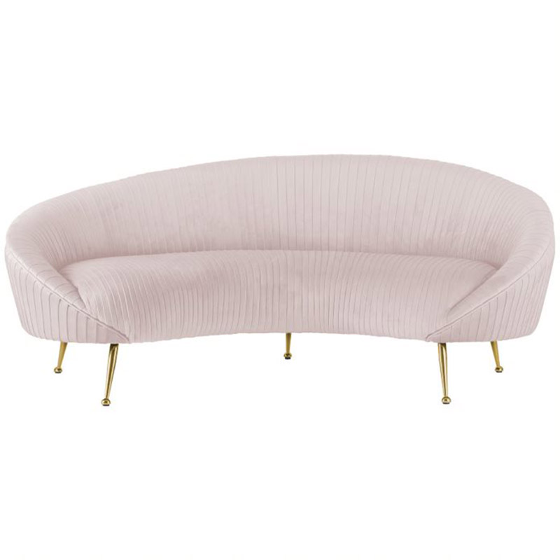 Диван Pebernat Lounge Sofa light pink Золотой Розовый пастельный в Нижнем Новгороде | Loft Concept 