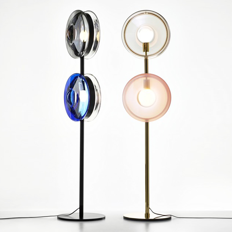 Торшер Bomma Orbital floor lamp Латунь Серый Синий Прозрачный Розовый (Rose) Черный в Нижнем Новгороде | Loft Concept 