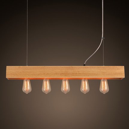 Люстра Loft Wooden Lighting Line Pendant Белый дуб в Нижнем Новгороде | Loft Concept 