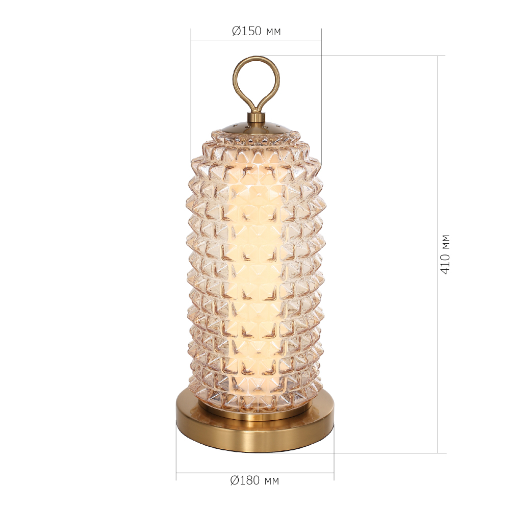 Настольная лампа с факутрным стеклянным плафоном Sonora в Нижнем Новгороде