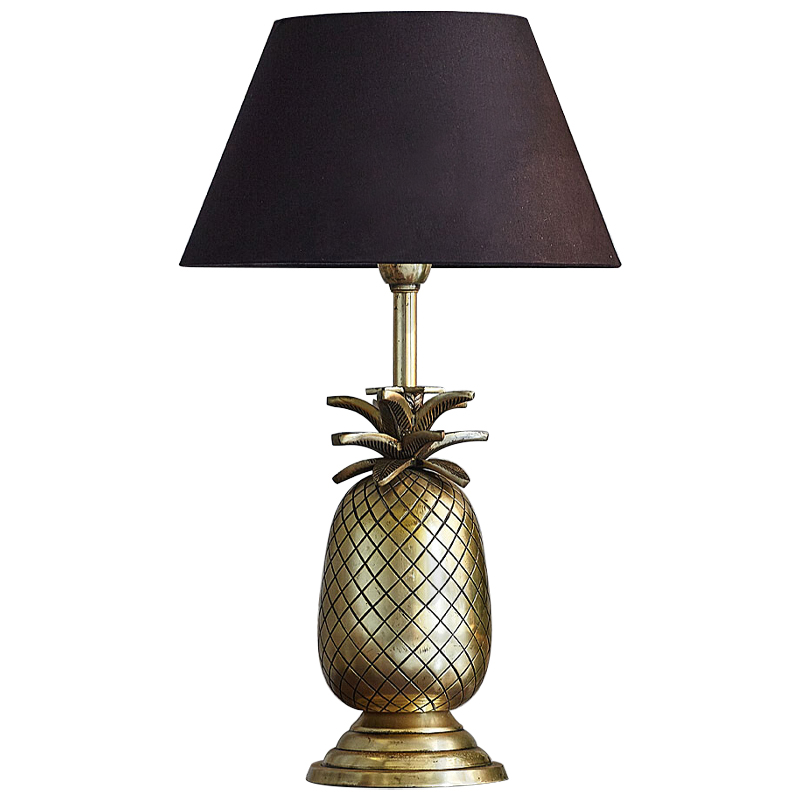 Настольная лампа Pineapple Lampshade Table Lamp Черный Латунь в Нижнем Новгороде | Loft Concept 