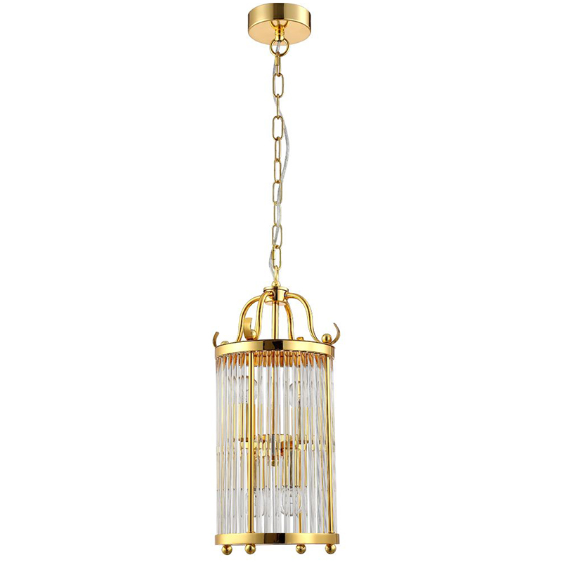 Подвесной светильник Gorden Gold Hanging Lamp Золотой Прозрачное Стекло в Нижнем Новгороде | Loft Concept 