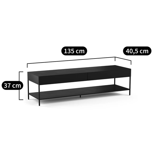 ТВ-тумба из металла с 2-мя ящиками Kelsey Metal TV Stand в Нижнем Новгороде