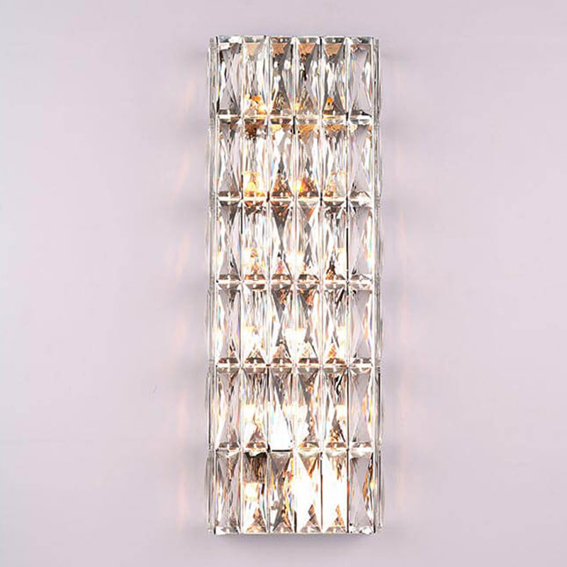 Бра Crystal Regena Chrome Wall Lamp 12 Хром Прозрачный (Transparent) в Нижнем Новгороде | Loft Concept 