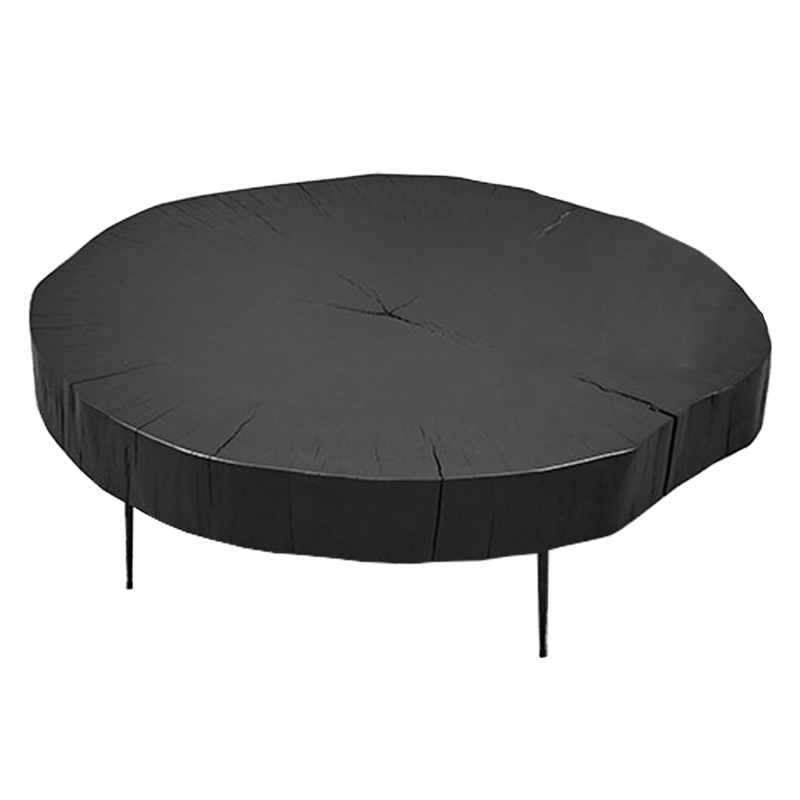 Кофейный стол Saw Cut Black Wood Coffee Table Черный в Нижнем Новгороде | Loft Concept 