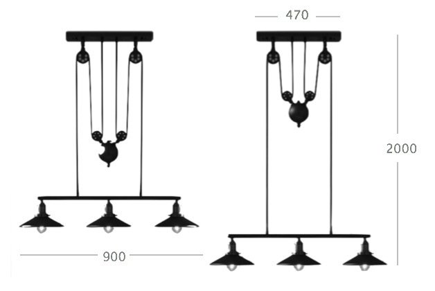 Люстра Loft Cone Pendant Balance Line 3 в Нижнем Новгороде