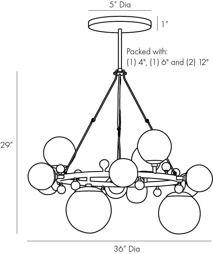 Люстра Arteriors TROON ROUND CHANDELIER в Нижнем Новгороде