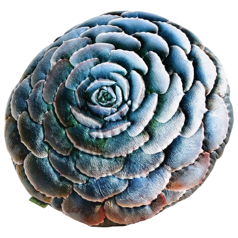 Декоративная подушка Botanical Cushion Succulentus Зеленый Зеленый шалфей Бирюзовый в Нижнем Новгороде | Loft Concept 