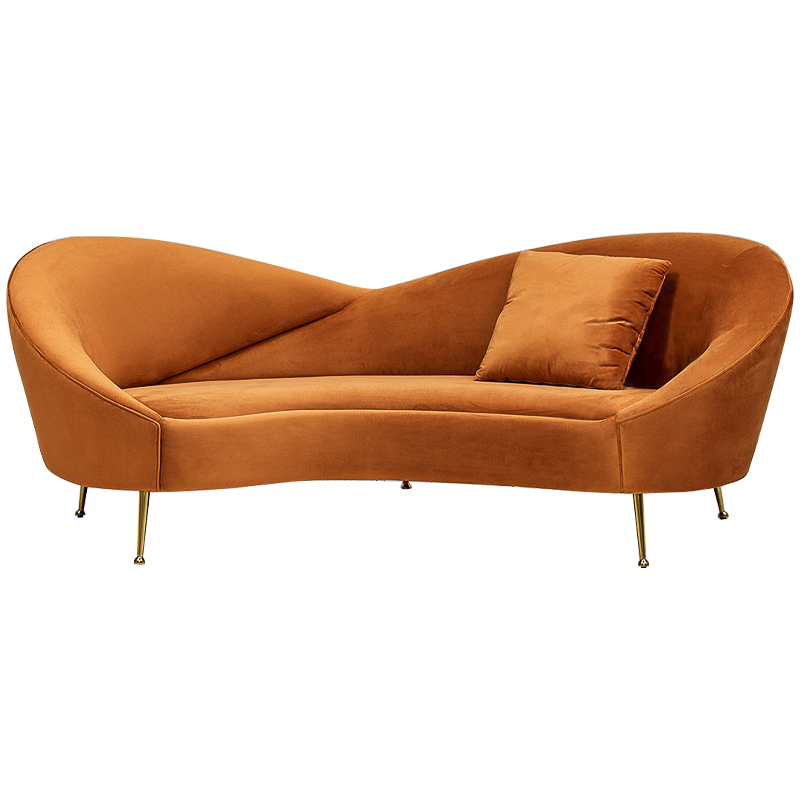 Диван Prudence Orange Sofa Оранжевый Золотой в Нижнем Новгороде | Loft Concept 