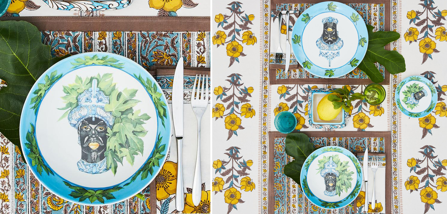 Тарелка Abhika PLATE MORO HEAD D 28,5 - фото