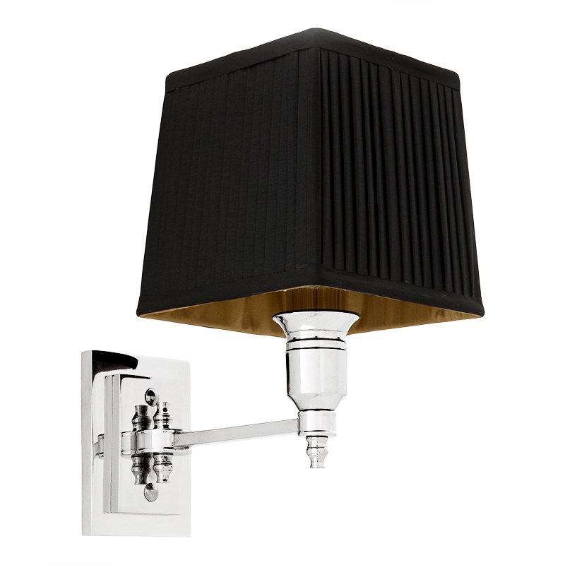 Бра Wall Lamp Lexington Single Nickel+Black Никель Черный в Нижнем Новгороде | Loft Concept 