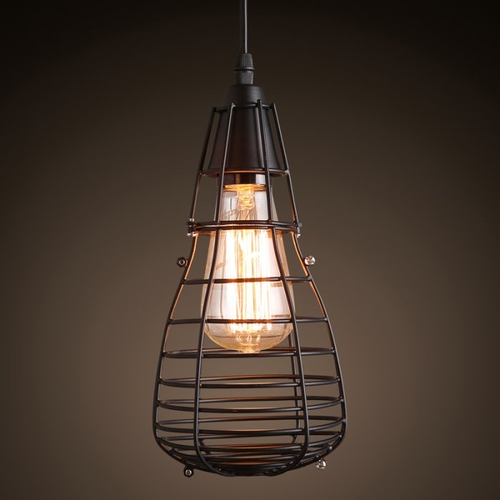 Подвесной светильник Pear Cage Pendant Черный в Нижнем Новгороде | Loft Concept 