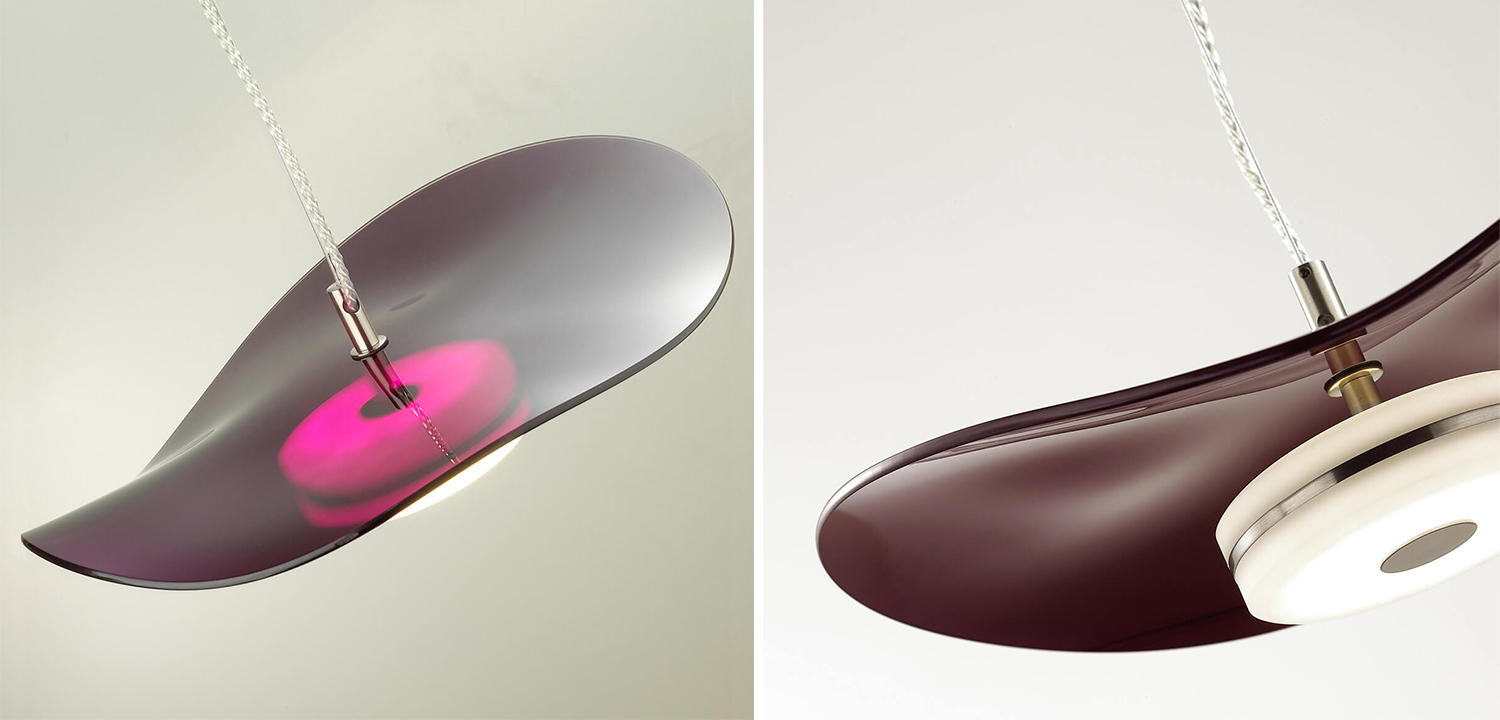 Подвесной светильник Floaty Burgundy Hanging lamp - фото №2