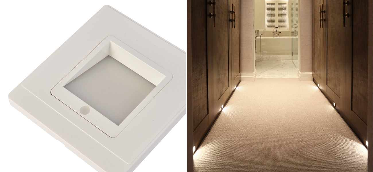 Настенный светильник с датчиком движения Trick White - фото