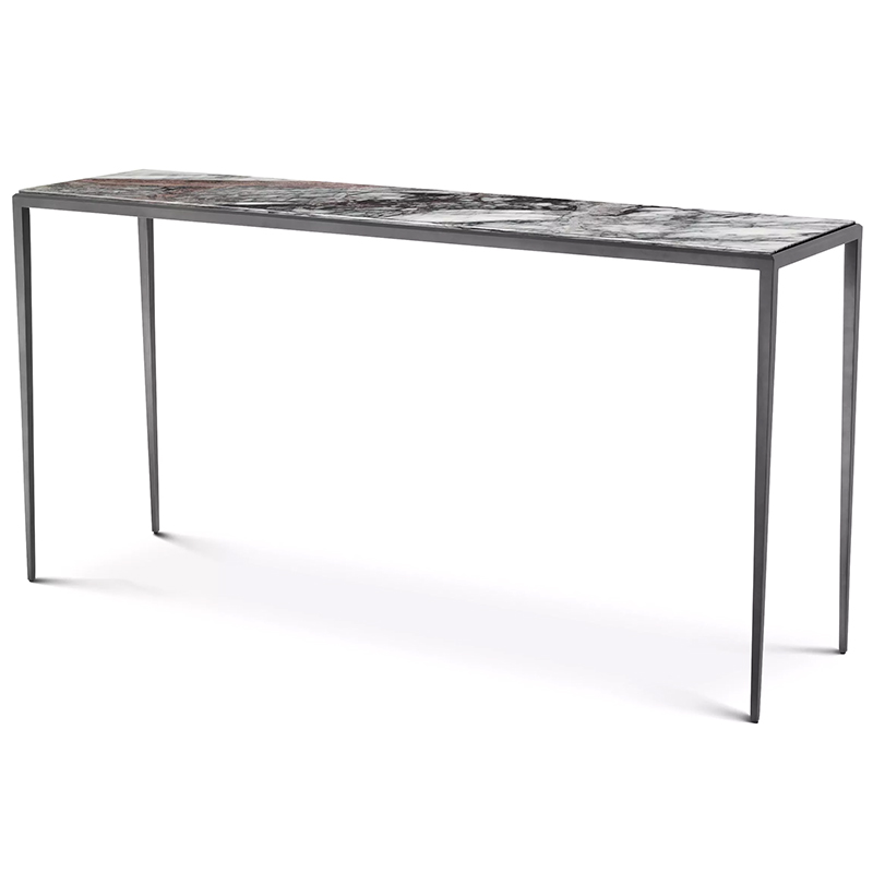 Консоль Eichholtz Console Table Henley L Темная бронза Серый Белый в Нижнем Новгороде | Loft Concept 