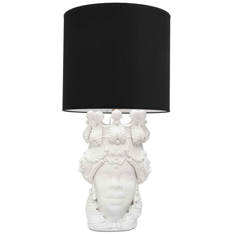 Настольная лампа Table Lamp Moro Lady Big Lipstick Black Белый Черный в Нижнем Новгороде | Loft Concept 