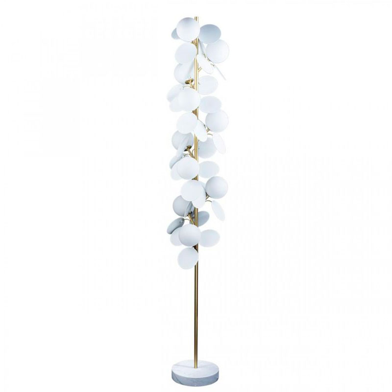 Торшер MATISSE Floor Lamp White Золотой Белый в Нижнем Новгороде | Loft Concept 