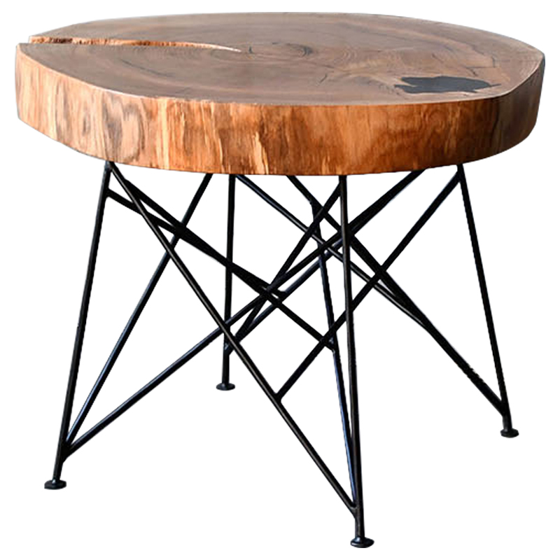 Кофейный стол Vargas Industrial Metal Rust Coffee Table Древесина Черный в Нижнем Новгороде | Loft Concept 