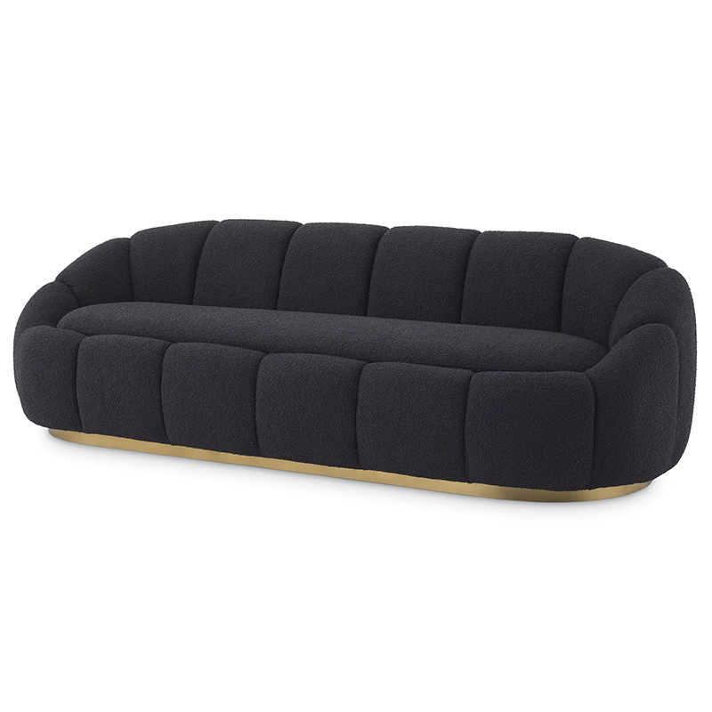 Диван Eichholtz Sofa Inger Black Черный Латунь в Нижнем Новгороде | Loft Concept 