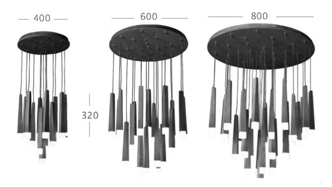 Люстра Wooden Glowworm Round в Нижнем Новгороде