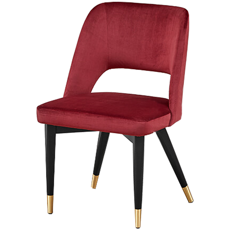 Стул Neasan Stool crimson Черный Малиновый (Crimson) Латунь в Нижнем Новгороде | Loft Concept 