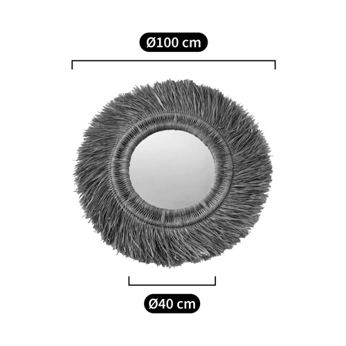 Зеркало из ротанга и сизаля WICKER MIRROR 100 в Нижнем Новгороде