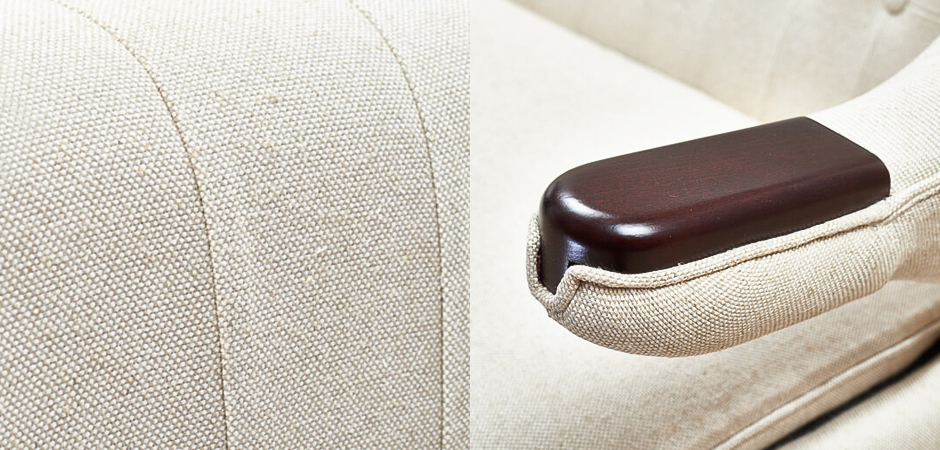 Диван Papa Bear Loveseat Ivory Linen - фото №1