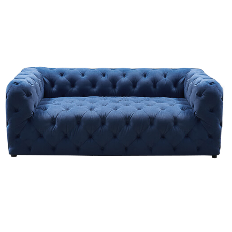 Диван Soho tufted blue velor Синий в Нижнем Новгороде | Loft Concept 