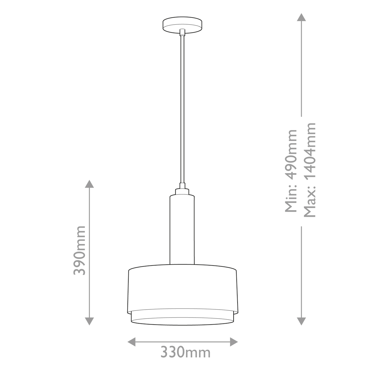 Подвесной светильник цилиндрический с белым плафоном Hinkley в Нижнем Новгороде