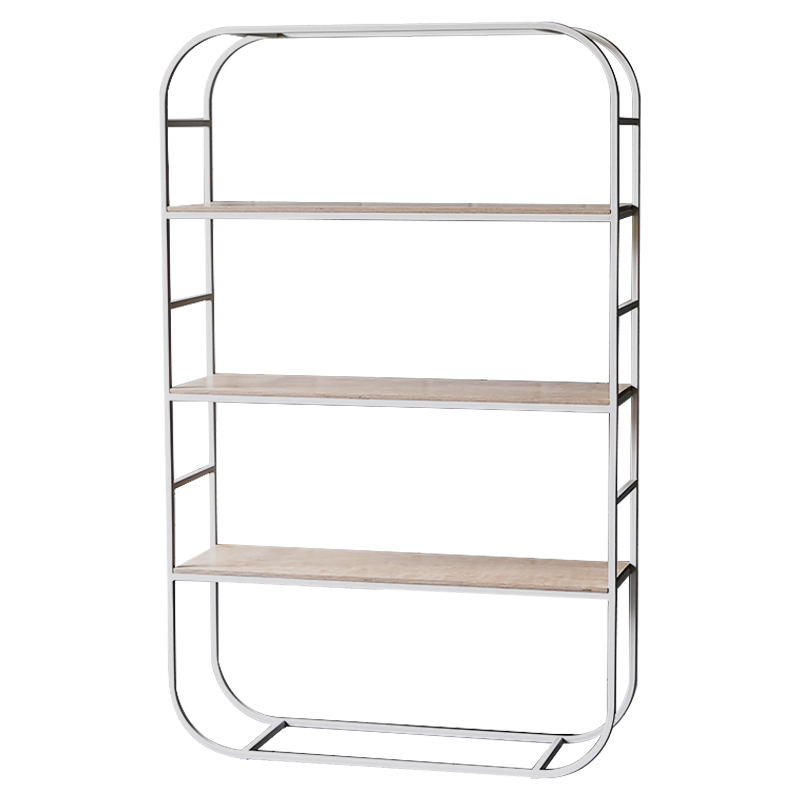 Стеллаж Parson Industrial Metal Rust Rack Белый Древесина в Нижнем Новгороде | Loft Concept 