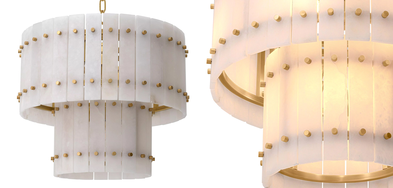 Люстра Eichholtz Chandelier Ruby S Alabaster - фото