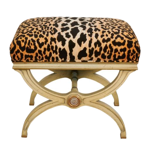 Пуф Pair of Hollywood Regency Leopard Print Velvet Benches Мульти в Нижнем Новгороде | Loft Concept 