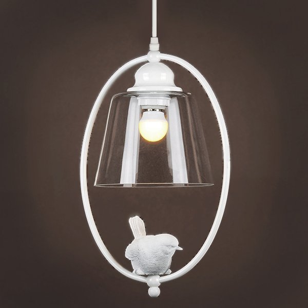 Подвесной светильник Provence Bird Oval Pendant Белый в Нижнем Новгороде | Loft Concept 