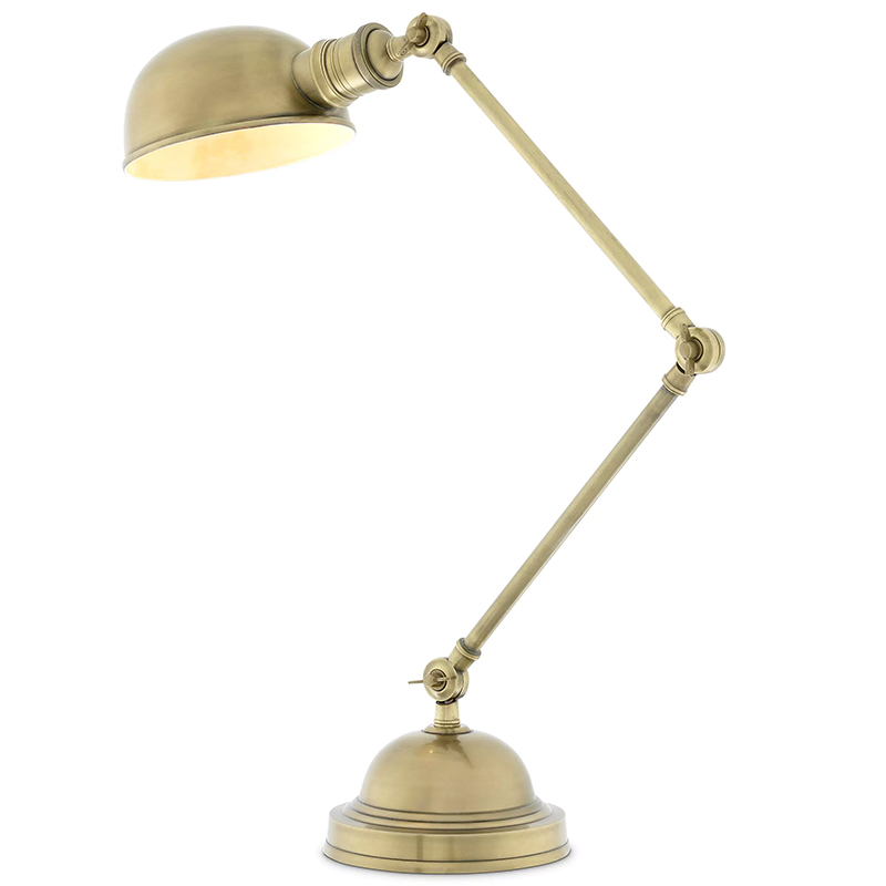 Настольная лампа Eichholtz Desk Lamp Soho Винтажная латунь Латунь в Нижнем Новгороде | Loft Concept 