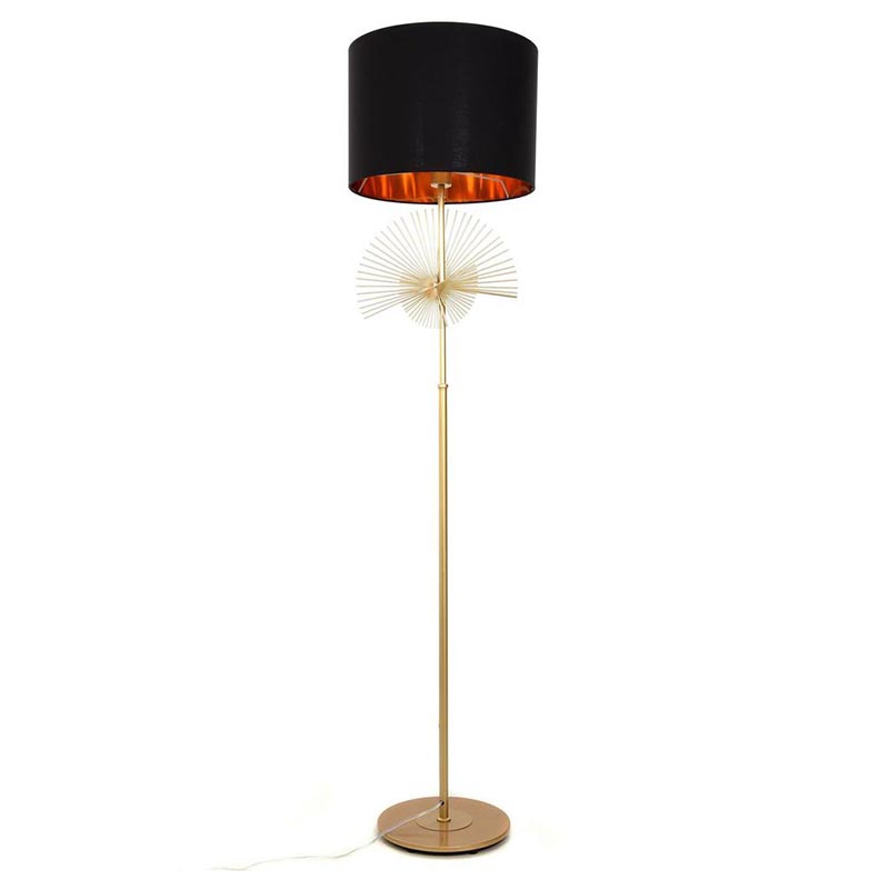 Торшер Genoveva Floor lamp black Черный Золотой в Нижнем Новгороде | Loft Concept 