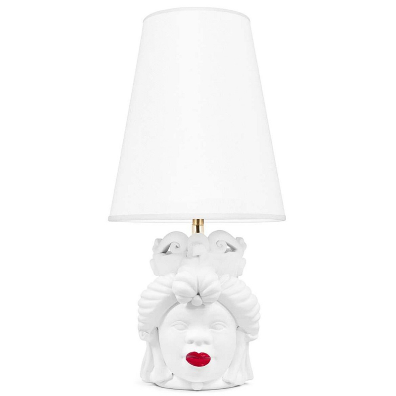 Настольная лампа Table Lamp Moro Lady Small Lipstick White Белый Красный в Нижнем Новгороде | Loft Concept 