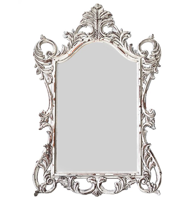 Зеркало Baroque ornament mirror Белый винтажная патина   в Нижнем Новгороде | Loft Concept 