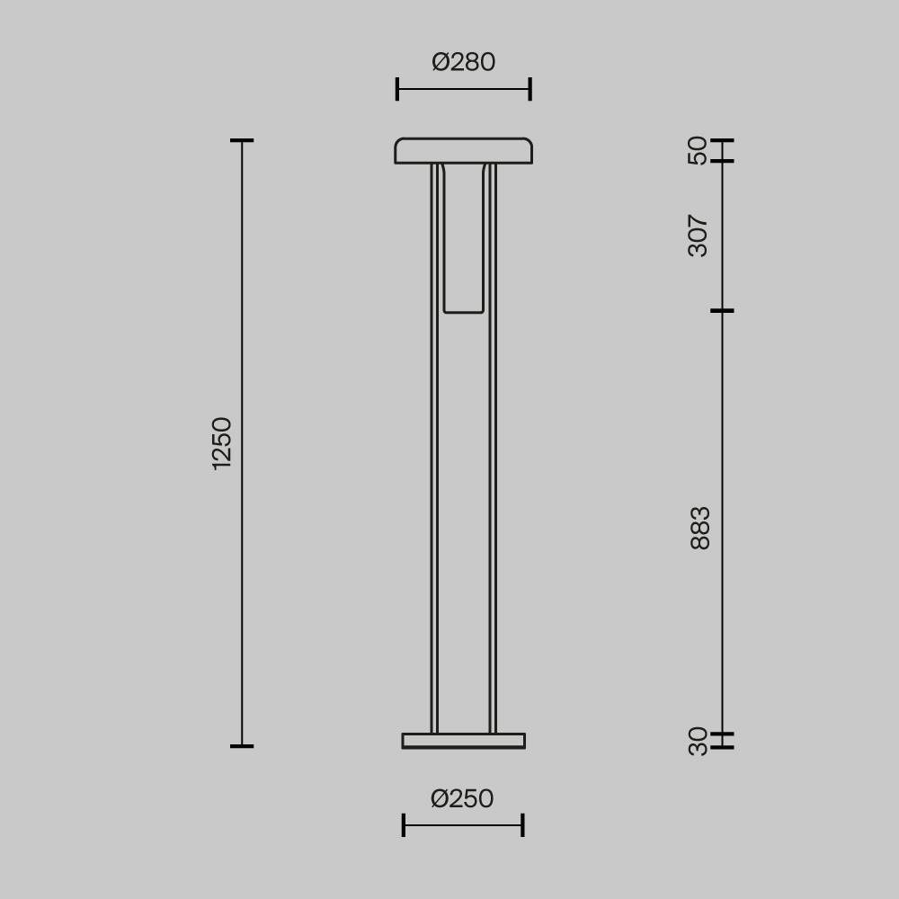Напольный торшер светодионый Ikebana Black 3000К 24Вт в Нижнем Новгороде
