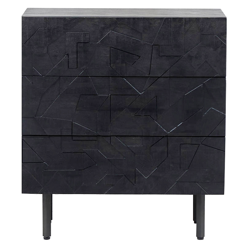 Комод Polygonal Ornament Chest of Drawers M Черный в Нижнем Новгороде | Loft Concept 