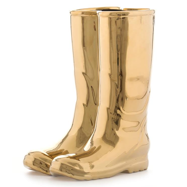 Подставка для зонтов и тростей Seletti Rainboots Gold Глянцевое золото в Нижнем Новгороде | Loft Concept 