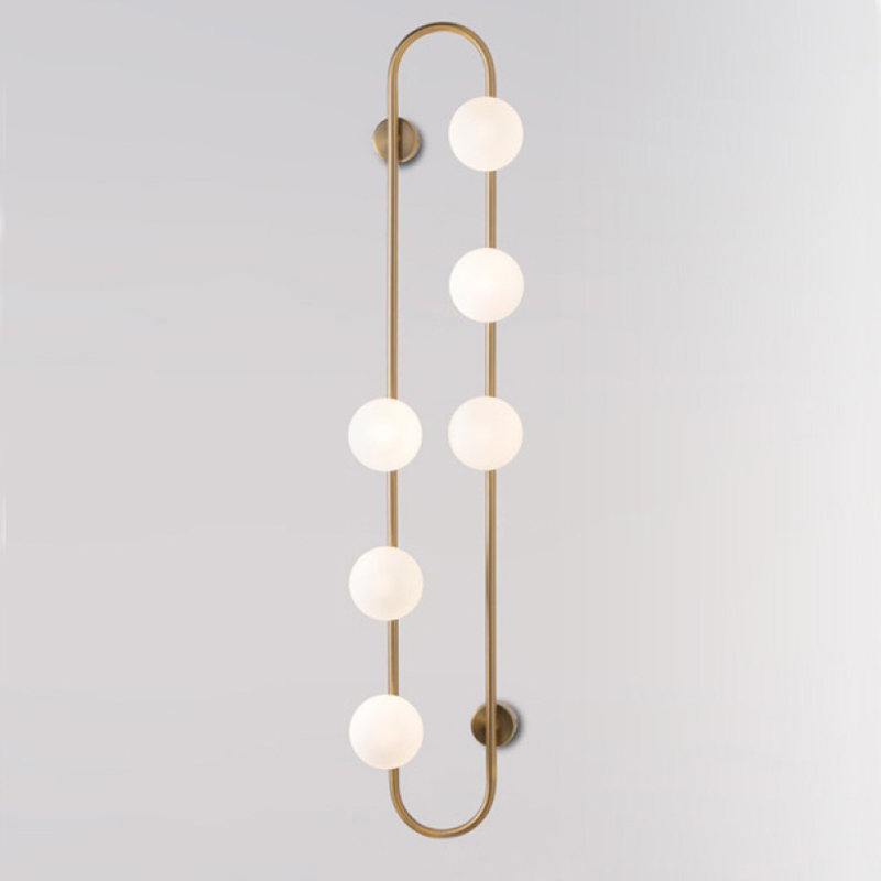 Бра HOOP WALL Lamp Gold 6 Золотой Белый в Нижнем Новгороде | Loft Concept 