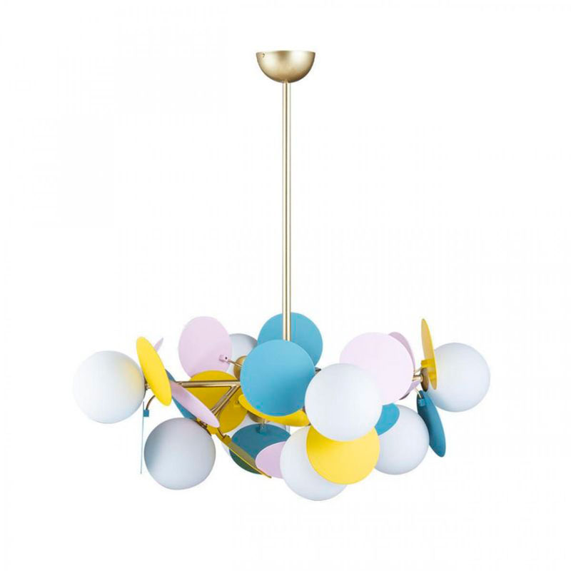 Люстра MATISSE Chandelier multicolor 8 ламп Мульти Золотой в Нижнем Новгороде | Loft Concept 