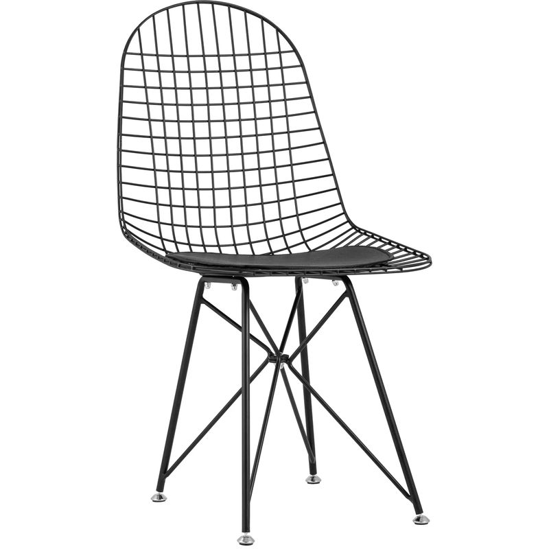 Стул Bertoia S Chair Черный Матовый Металл Черный в Нижнем Новгороде | Loft Concept 