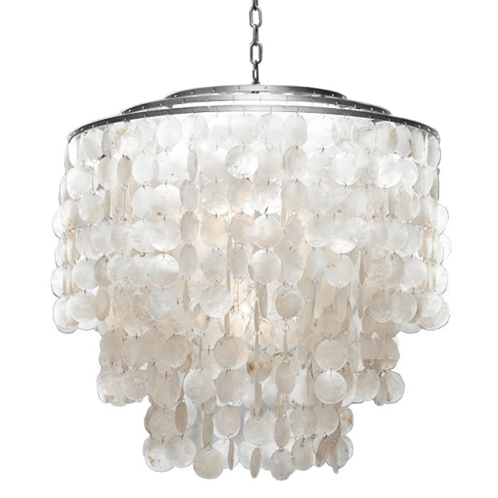 Люстра SHELL Chandelier 65 Серебро Белый Серебряный Люстра SHELL Chandelier 65 Серебро Белый Серебряный в Нижнем Новгороде | Loft Concept
