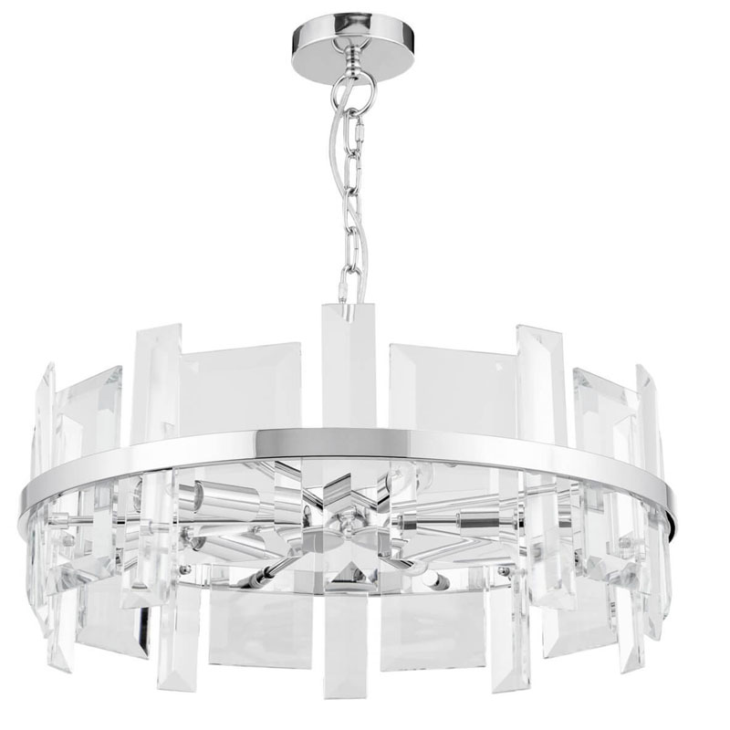 Люстра Harlow Crystal Round Chandelier chrome 5 Хром в Нижнем Новгороде | Loft Concept 