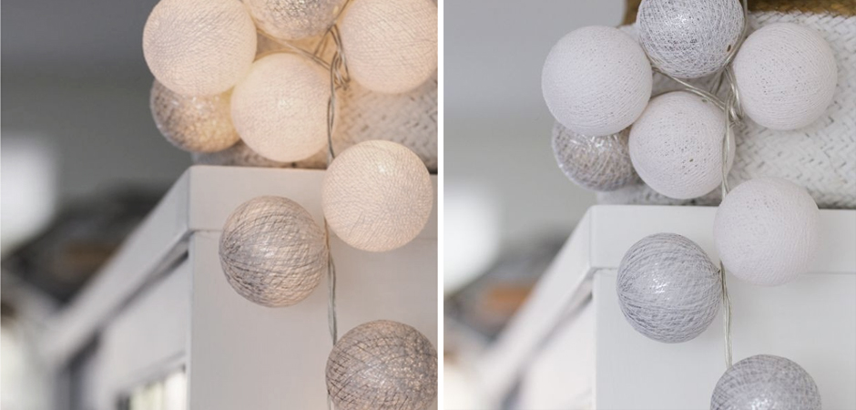 Гирлянда хлопковые фонарики Сotton Ball White-Silver - Loft-Concept в Нижнем Новгороде